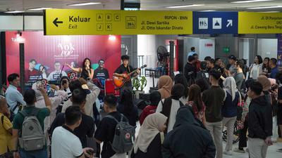 LRT Jabodebek Hadirkan Konser Musik di Stasiun Cawang