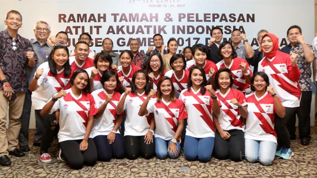 Tim Akuatik, Pelepasan Tim Akuatik, SEA Games 2017, Akuatik SEA Games 2017, Bola.com