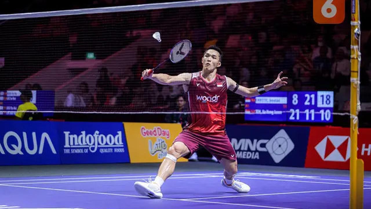 Foto: Aksi Jonatan Christie setelah Tak Lagi Jadi Penggawa Pelatnas PBSI di Indonesia Open 2025, Dapat Perlawanan Sengit