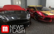 VIDEO: Penampakan 14 Mobil Mewah Bodong di Surabaya yang Disita Polisi