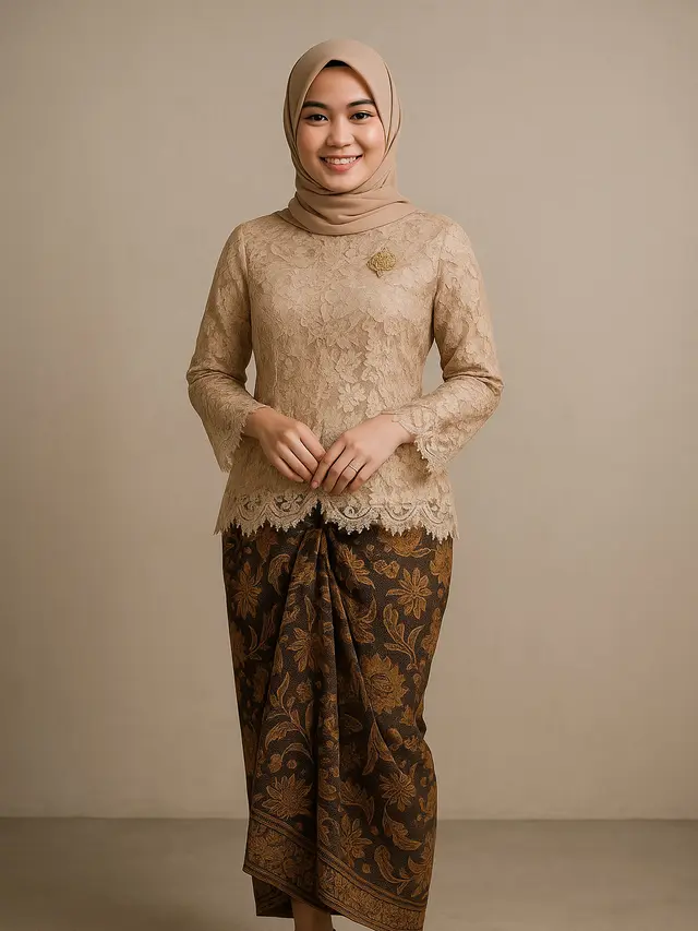 Baju Atasan Brokat Cocok Bawahan Apa? Ini 10 Padu Padan yang Tepat Supaya Tidak Norak/ Ilustrasi oleh AI