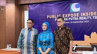 Direktur PT Citra Putra Realty Tbk (CLAY), Chairul Umaiya, dalam Public Expose Insidentil, Rabu (24/9/2025). (Liputan6.com/Gagas)