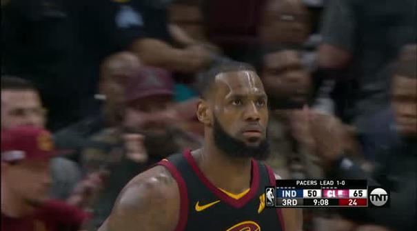 Berita video game recap NBA 2017-2018 antara Cleveland Cavaliers melawan Indiana Pacers dengan skor 100-97.