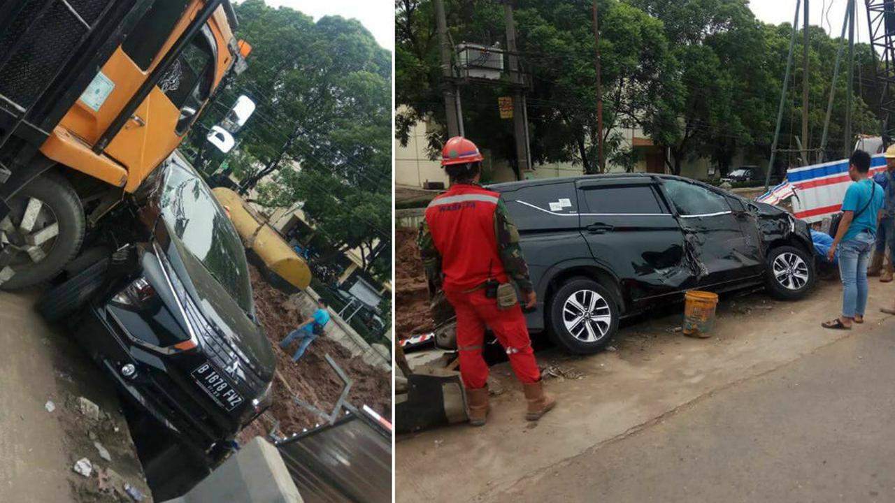 Mitsubishi Xpander kecelakaan (Facebook/Motuba)