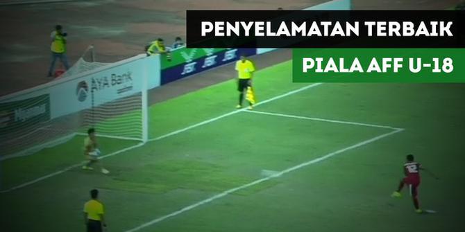 VIDEO: Aksi Kiper Timnas Indonesia U-19 Masuk 5 Penyelamatan Terbaik di Piala AFF U-18 2017