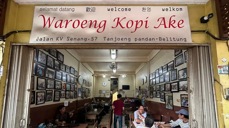 Warung Kopi Ake, Kedai Legendaris di Jalur Wisata Belitung - Regional  Liputan6.com