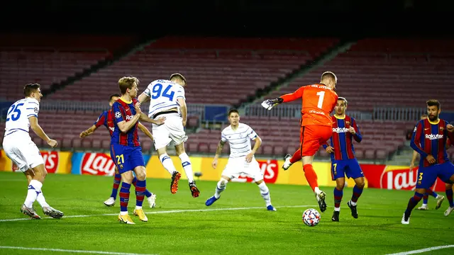 FOTO: Barcelona Taklukkan Dynamo Kyiv di Camp Nou