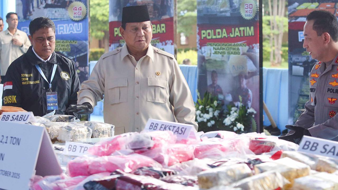 FOTO: Presiden Prabowo Pimpin Pemusnahan Narkoba Rp 29 Triliun