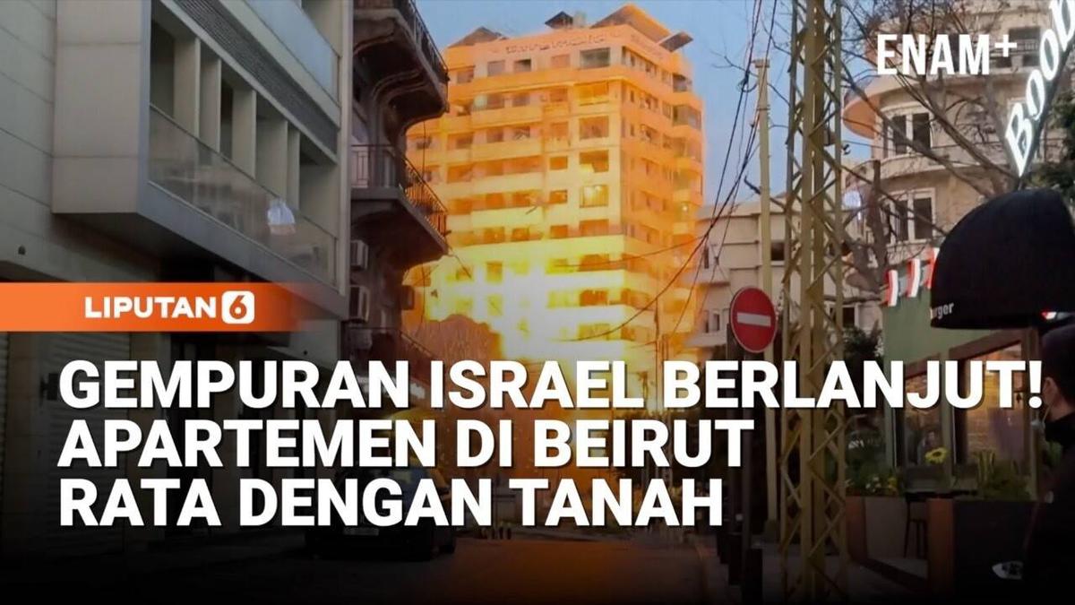 Serangan Udara Israel Ratakan Gedung Apartemen di Beirut Tengah