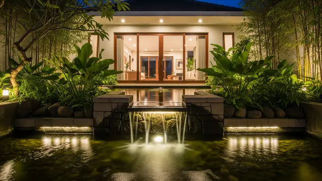 Model Kolam Ikan Depan Rumah Minimalis
