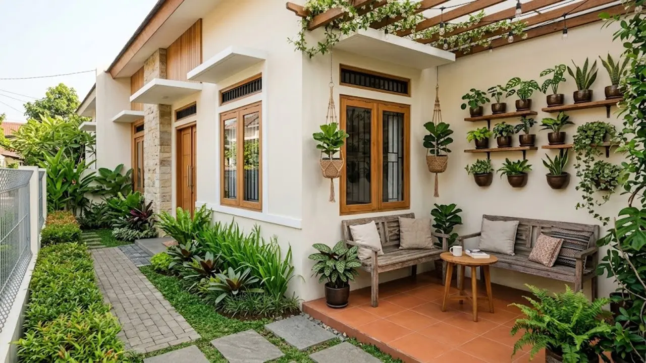 Model Teras Samping untuk Rumah