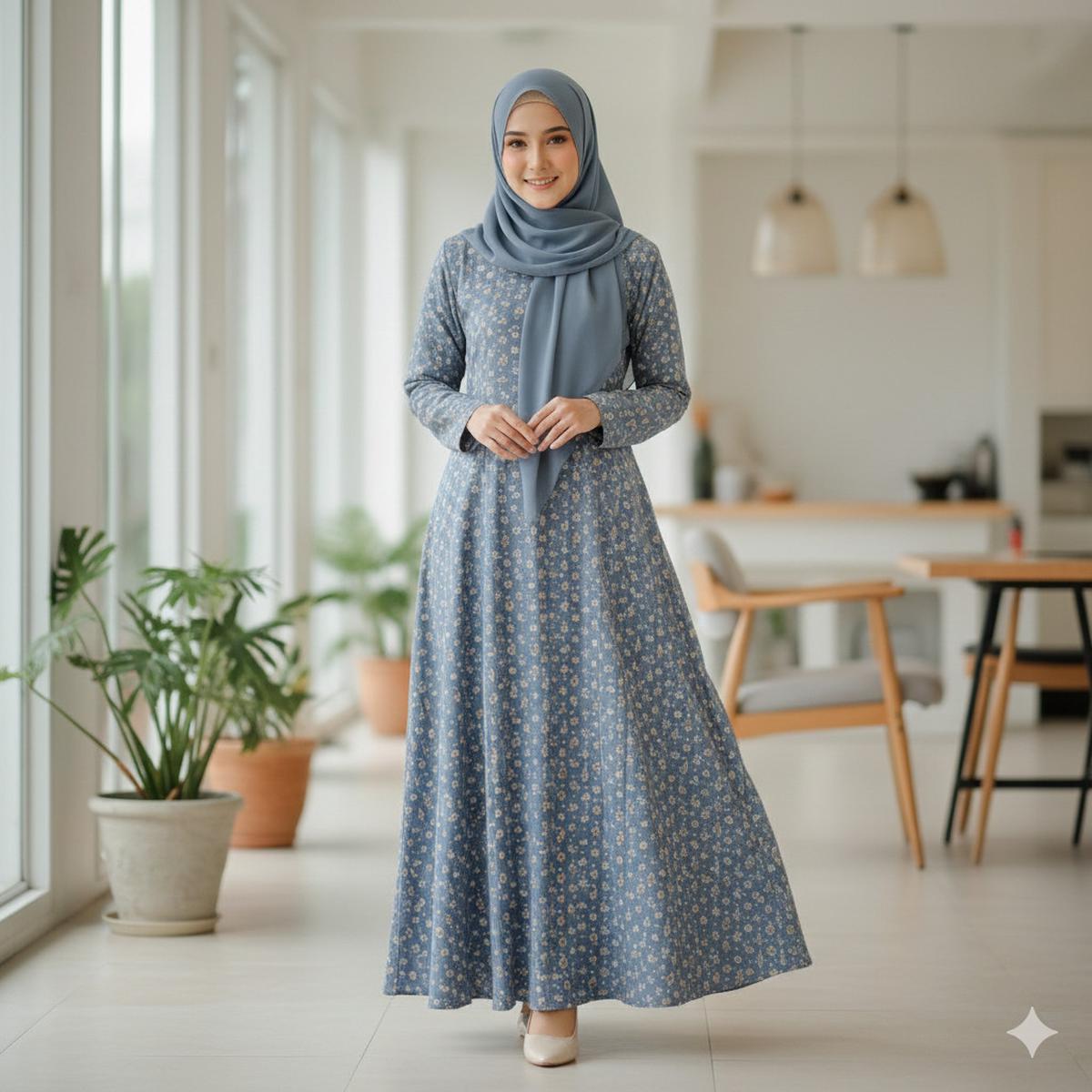 Gamis dengan Motif Minimalis