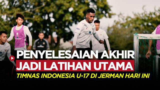 Berita video Timnas Indonesia U-17 jalani latihan penyelesaian akhir di sepertiga lapangan saat TC di Jerman.