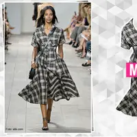 Mix and match gingham untuk busana kantor. (Image: elle.com. Digital Imaging: Nurman Abdul Hakim)