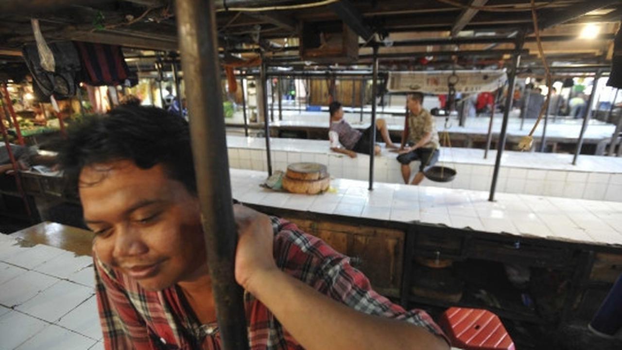 Harga daging melonjak, pedagang di Pasar Senen mogok berjualan