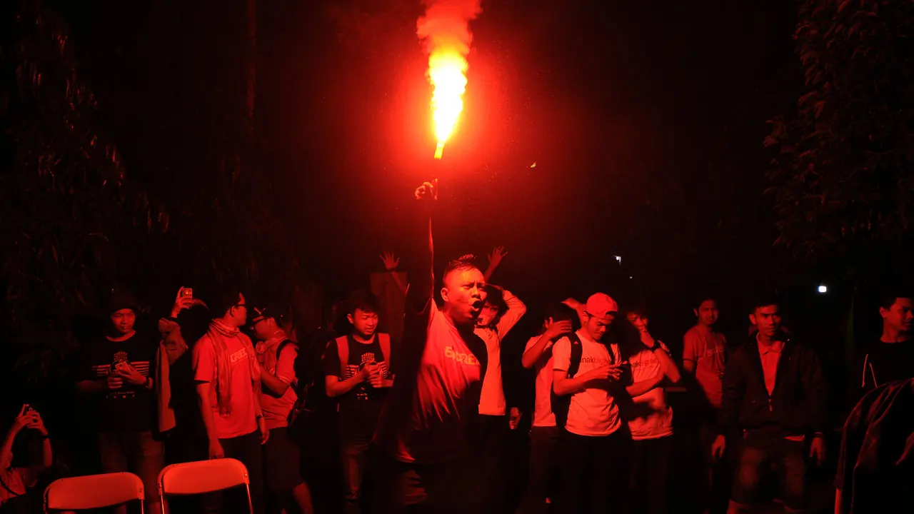 Meriahnya Nobar Liverpool vs MU Bersama Liputan6 dan Big Reds 