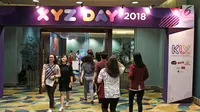 Antusiasme pengujung saat menghadiri XYZ Day 2018 di The Hall Senayan City, Jakarta, Rabu (25/4). XYZ Day merupakan sebuah konferensi inspirasi multigenerasi. (Liputan6.com/Herman Zakharia)