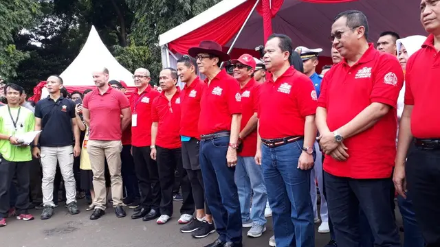 Sejumlah Pejabat haridi Festival Imigrasi 2018 (Liputan6.com/Lizsa Egeham)
