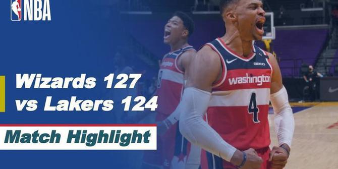 VIDEO: Highlights NBA, Washington Wizards Kalahkan LA Lakers 127-124