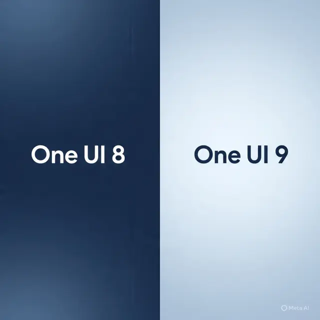 Ilustrasi One UI 8 dan One UI 9.