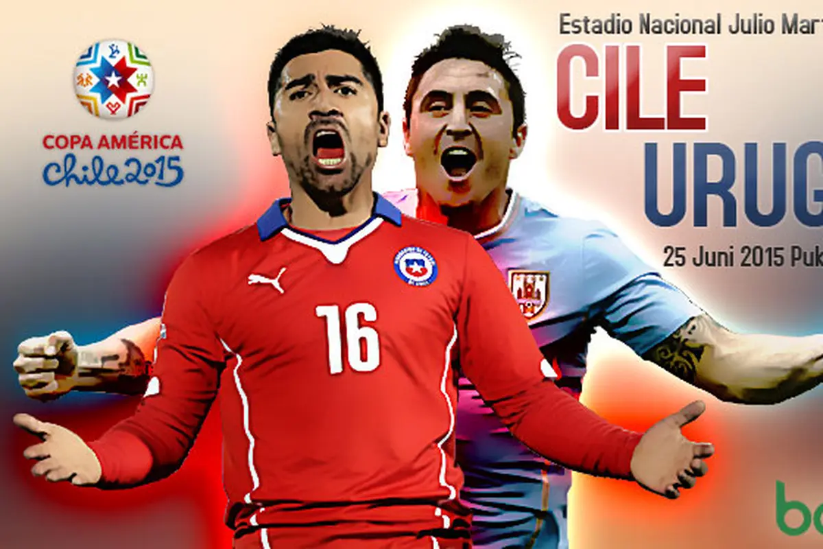 Preview Copa America 2015 Cile vs Uruguay Bola.com/samsul hadi