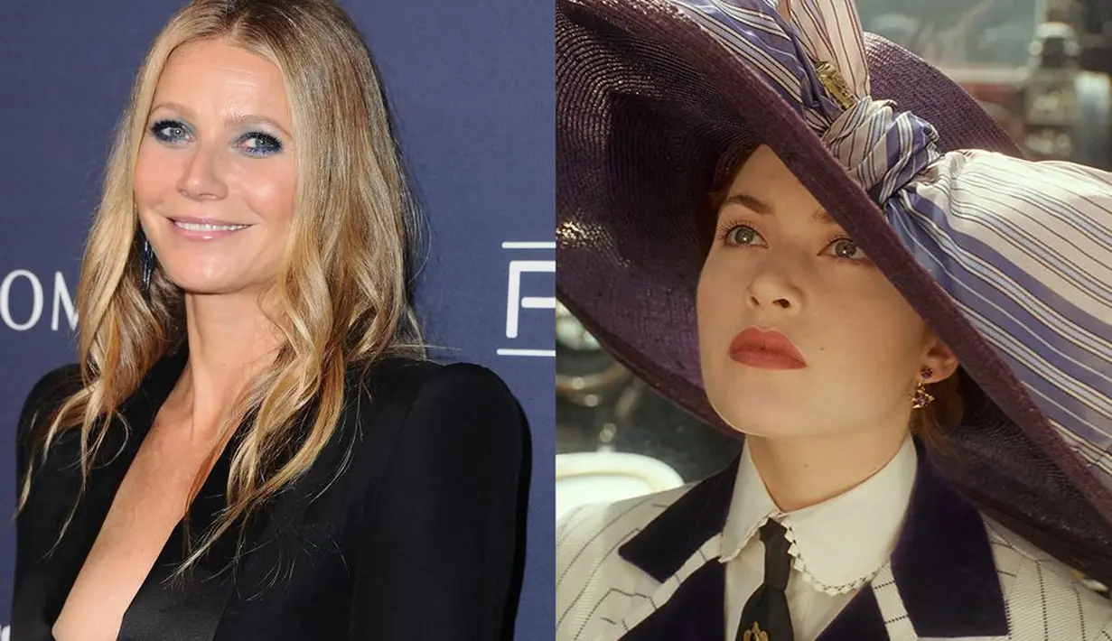 Dilansir dari Cosmopolitan, Gwyneth Paltrow ternyata menolak untuk berperan sebagai Rose di film terfavorite sepanjang masa, Titanic. (Getty Images/Paramount Pictures)