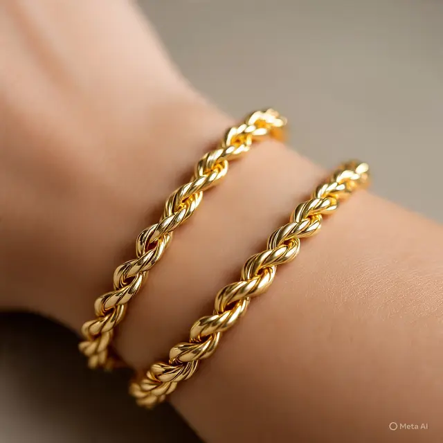 Gelang Emas Rantai Besar untuk Tangan Kecil