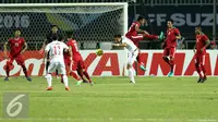 Indonesia vs Vietnam. (Liputan6.com/Helmi Fithriansyah)