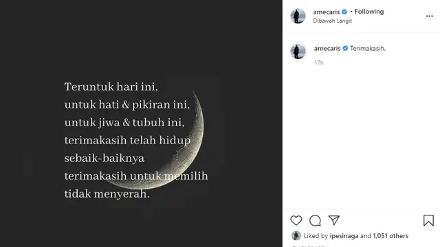 Amec Aris (Foto: Instagram/@amecaris)