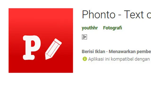 Ilustrasi Phonto (Sumber: googleplay.com)