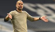 Pelatih Manchester City, Pep Guardiola. (AP Photo/Shaun Botterill, Pool)