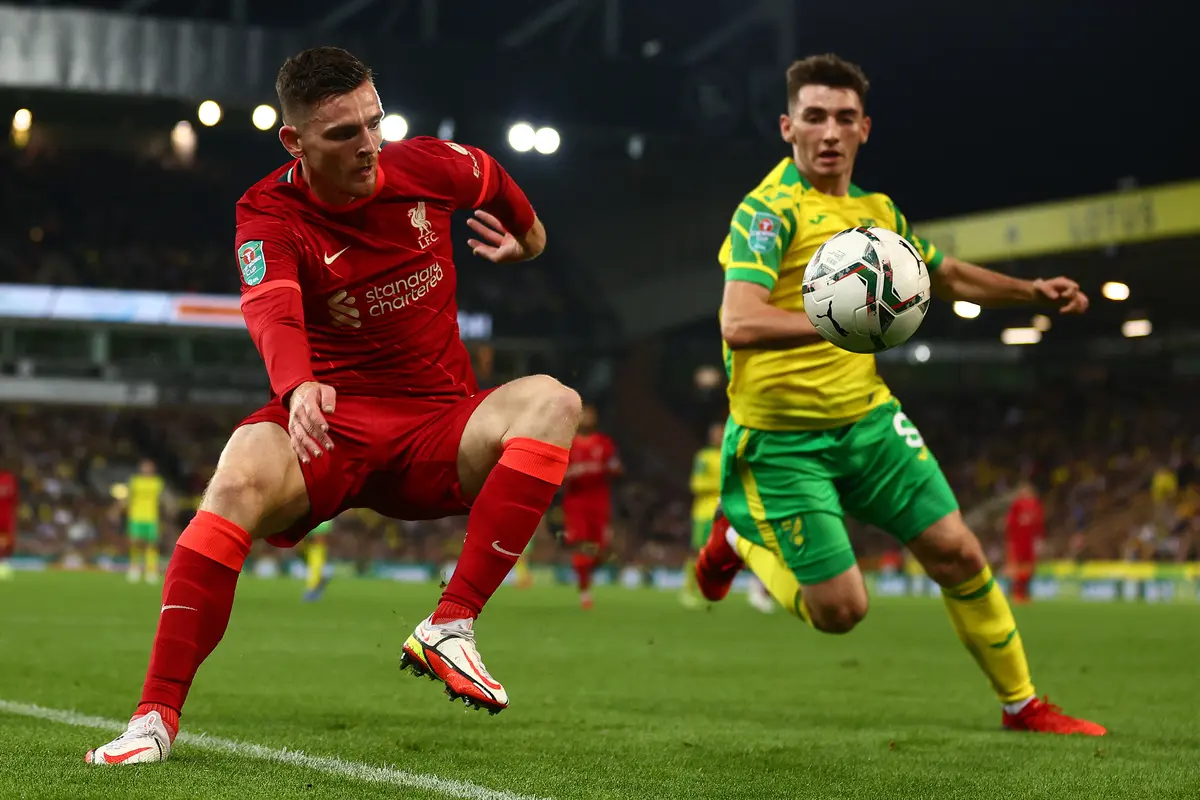 Piala Liga Inggris Norwich City vs Liverpool