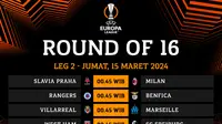 Jadwal Siaran Langsung Liga Europa 2023/2024 Babak 16 Besar Leg Kedua di Vidio. (Sumber: dok. vidio.com)