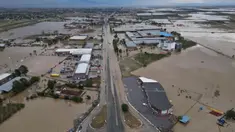 Air banjir dan lumpur menutupi daratan setelah hujan badai dengan rekor tertinggi di negara itu, di Larrisa, wilayah Thessaly, Yunani Tengah, Kamis, 7 September 2023. (AP Photo/Vaggelis Kousioras)