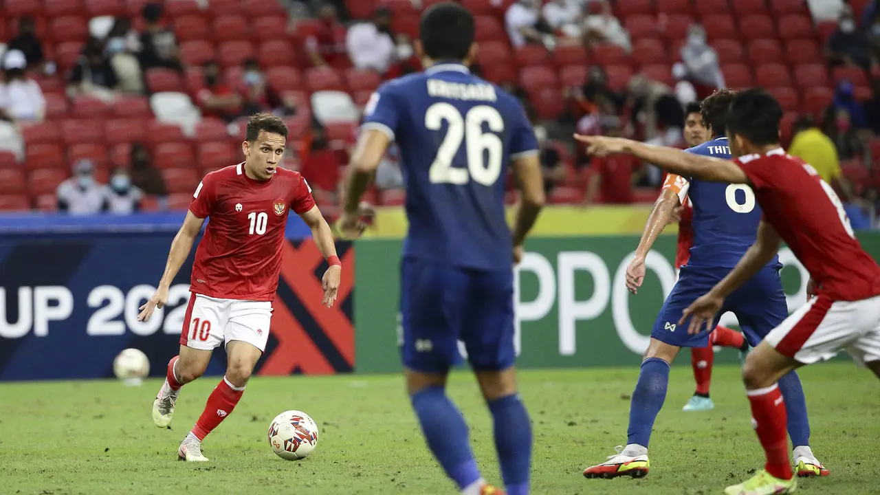 Foto: Kena Mental, Timnas Indonesia Langsung Tertekan dan Takluk 0-4 dari Thailand di Leg Pertama Final Piala AFF 2020