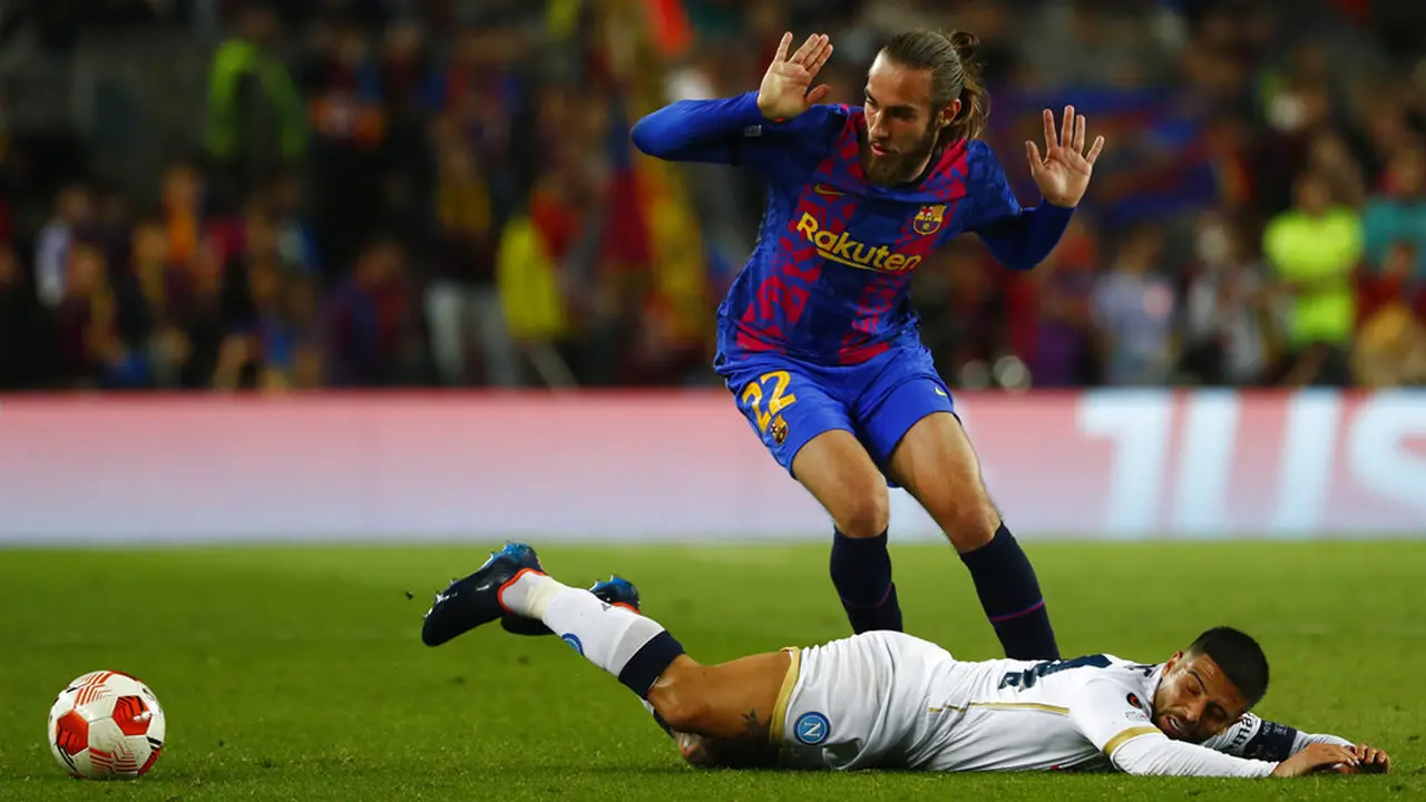 FOTO: Barcelona Ditahan Imbang Napoli di Liga Europa