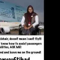 Nasib sial dialami Dwi Ariyani, wanita berusia 36 tahun ini dipaksa turun dari pesawat Etihad dengan kode penerbangan EY471.