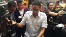 Wakil Gubernur DKI Jakarta Sandiaga bersiap menjalani pemeriksaan di Polda Metro Jaya, Jakarta, Selasa (30/1). Sandi dan Andreas Tjahjadi dilaporkan oleh Fransiska Kumalawati ke polisi atas tuduhan penggelapan uang. (Liputan6.com/Immanuel Antonius)