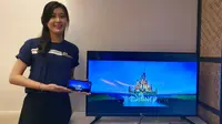 Smart TV Akari SmartConnect yang mampu terhubung dengan mudah ke smartphone. (Liputan6.com/ Agustin Setyo W).