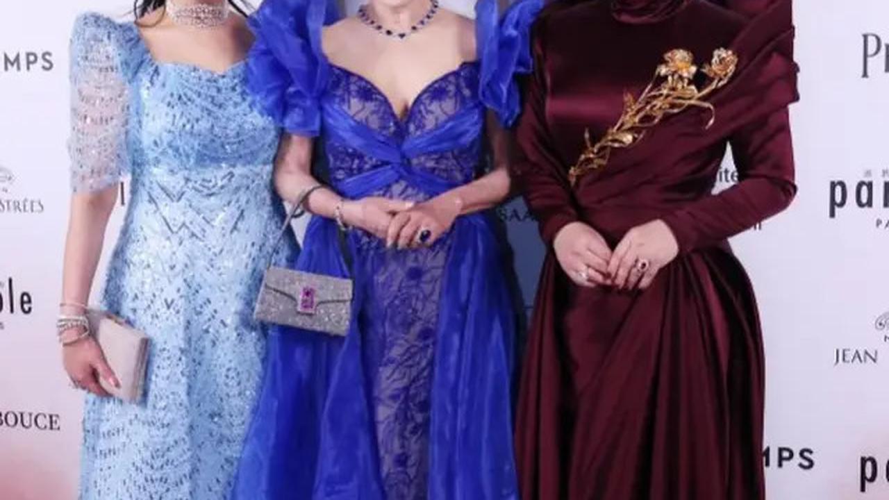 Model Gaun Couture Muslim Ungu Syahrini di Acara UNESCO, Elegan dan Mewah