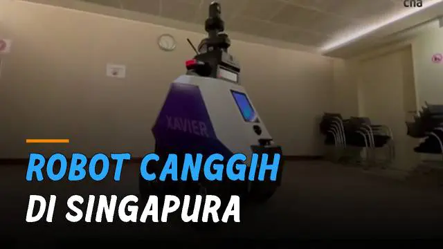 Sebuah robot milik negara Singapura bernama Robot Otonom Xavier ini bisa mendeteksi masyarakat yang melanggar aturan.