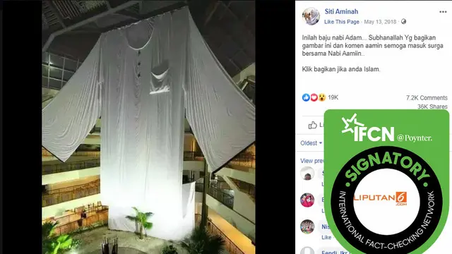 [Cek Fakta] Viral Foto Baju Nabi Adam, Faktanya?