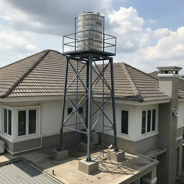 Jarak Aman Toren Air dari Atap Rumah (AI)