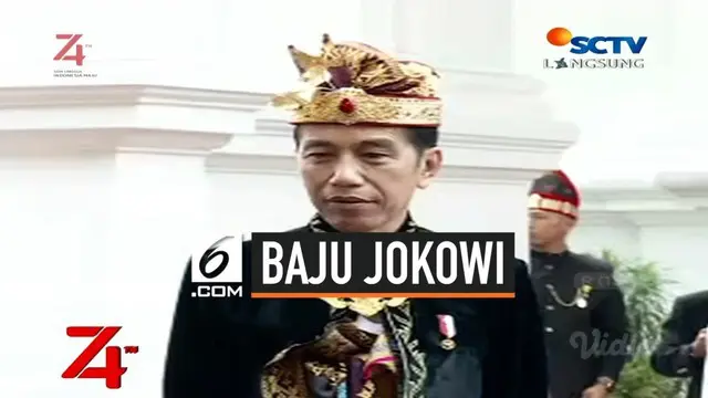 Presiden Jokowi menggunakan pakaian adat pada upacara HUT ke-74 RI yang digelar di istana Merdeka. Bukan hanya Jokowi, pejabat negara yang datang juga memakai baju adat.