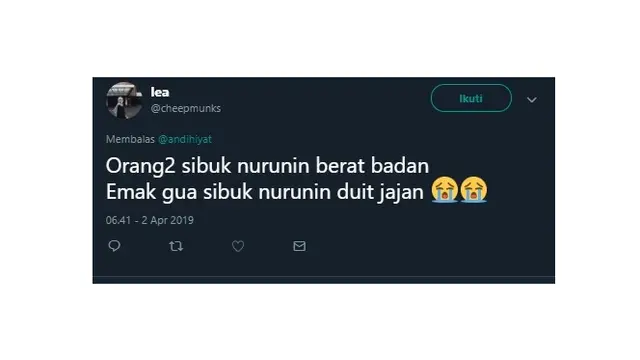 Cuitan Netizen Soal Sibuk Nurunin Berat