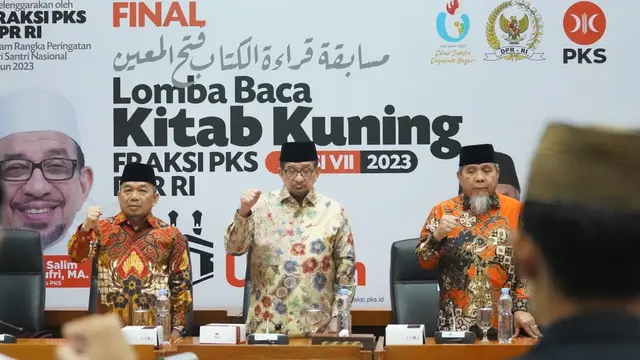 Fraksi Partai Keadilan Sejahtera atau Fraksi PKS DPR RI menyelenggarakan Final Lomba Baca Kitab Kuning (LBKK) Edisi ke-7 Tahun 2023 di Gedung DPR RI pada hari ini, Selasa (5/12/2023).
