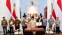 Dukungan BTN untuk Program 3 Juta Rumah dilakukan secara berkesinambungan. Hal ini disampaikan langsung di depan Presiden Prabowo. (dok: humas)
