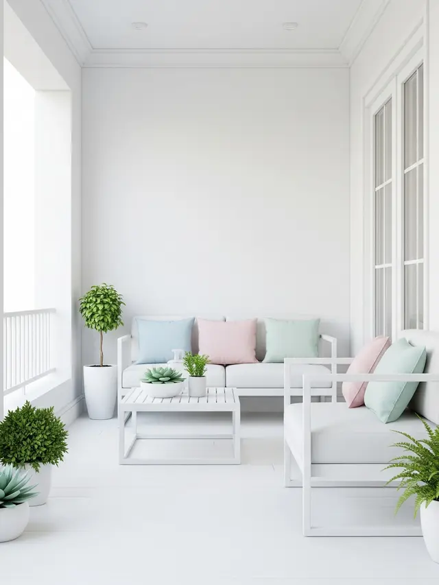 Model Balkon Depan Rumah Minimalis (Image by Gemini AI)