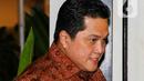Erick Thohir. Ia merupakan pengusaha sekaligus Ketua Umum Persatuan Sepakbola Seluruh Indonesia (PSSI). Saat ini, ia menjabat sebagai Menteri Badan Usaha Milik Negara Indonesia sejak 23 Oktober 2019. (Liputan6.com/Herman Zakharia)