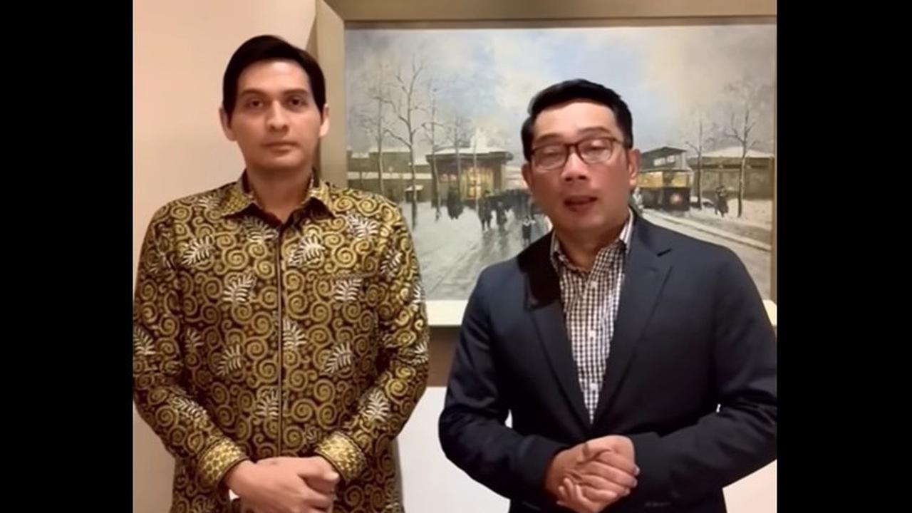Gubernur Jawa Barat Ridwan Kamil atau Emil menemui wakil bupati Indramayu Lucky Hakim. (Istimewa)